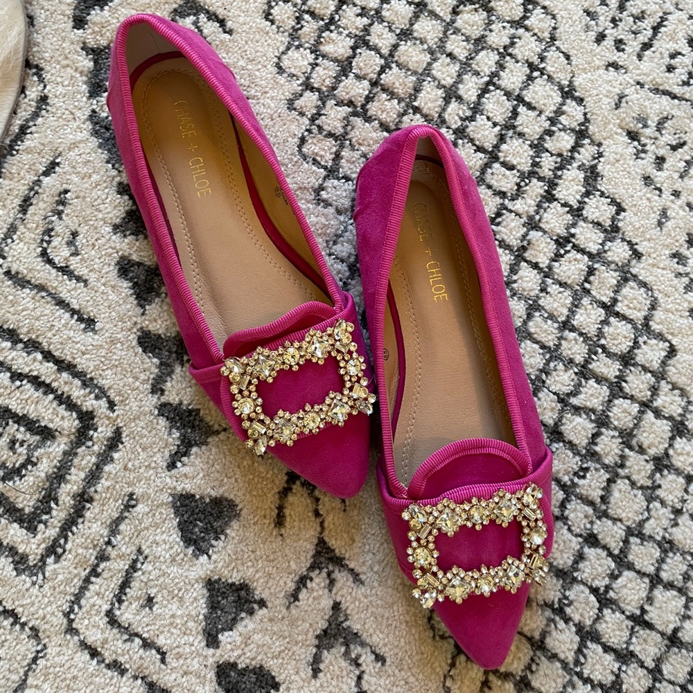 Pink Vici Flats